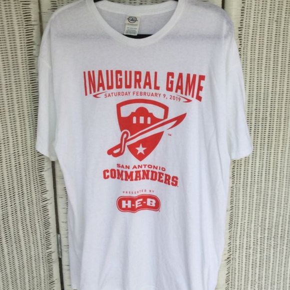 San Antonio Commanders Inaugural Game T-shirt